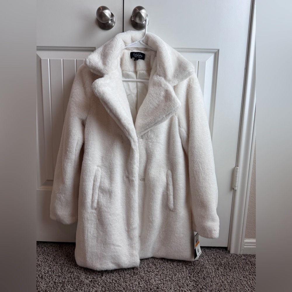 NWT - Faux-Fur Walker Coat